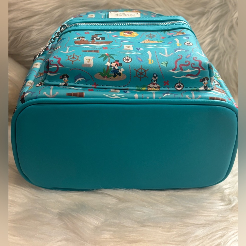 Loungefly Disney Pirate Mickey and Friends AOP Mini Backpack NEW - Picture 10 of 12